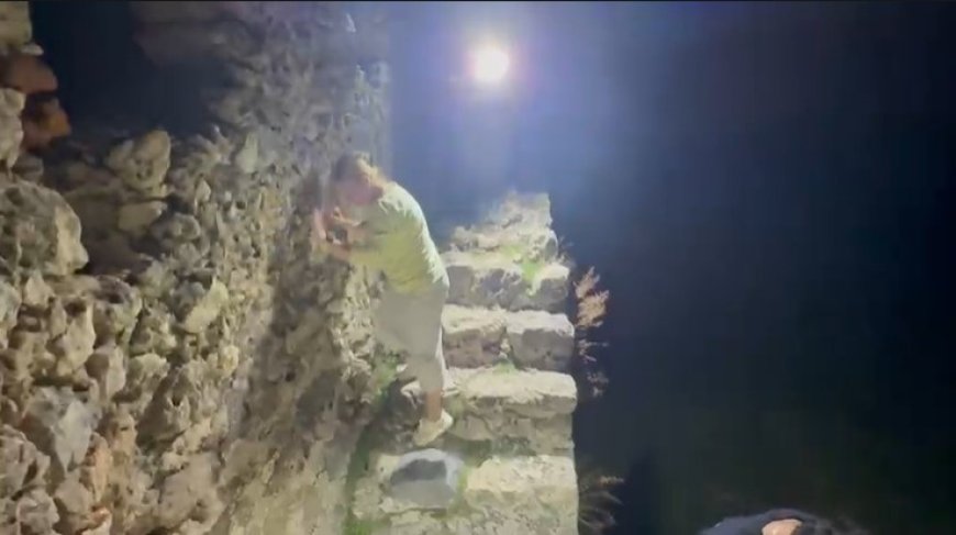 Alanya Kalesi'nde mahsur kalan 3 Rus turist kurtarıldı