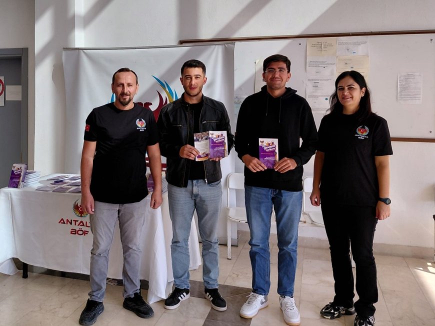 Antalya’da “Gençlerle Beraberiz” projesiyle 14 bin 638 öğrenciye ulaşıldı