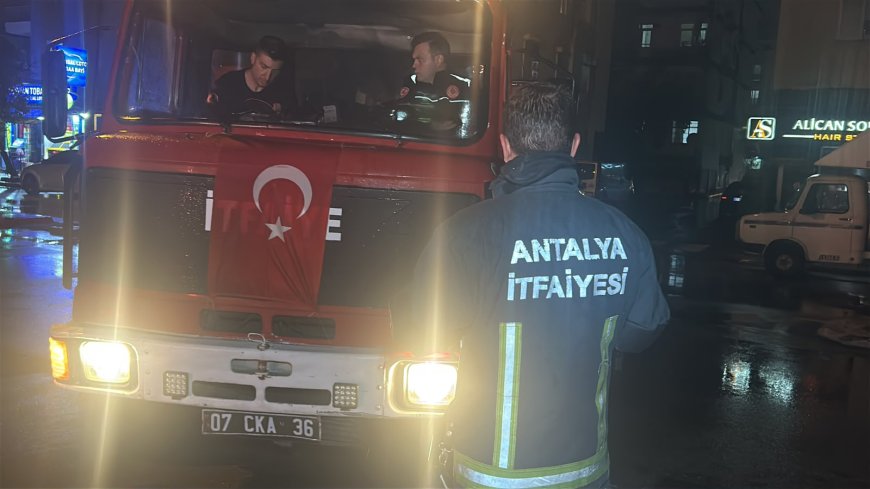 Antalya’da boş dairede çıkan yangın büyümeden söndürüldü